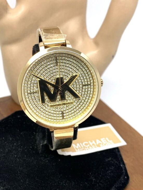 Michael Kors Women\'s Watch MK4469 Gemmed Bangle Quartz Gold Stainless Steel 38mm main image 14